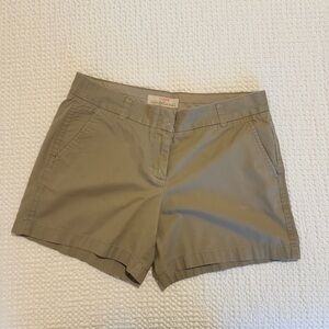 J. Crew Women's Tan Chino Bermuda Shorts